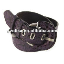 Purple PU Plain Belt For Women